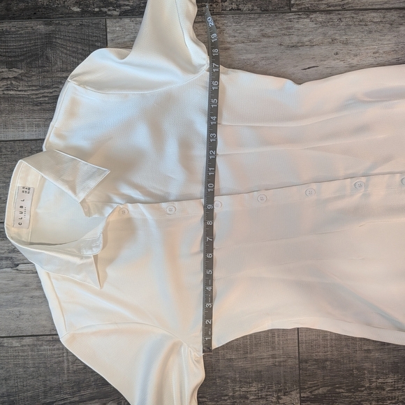 Club L London Crisp White Shirt Dress Size Large - Picture 5 of 7